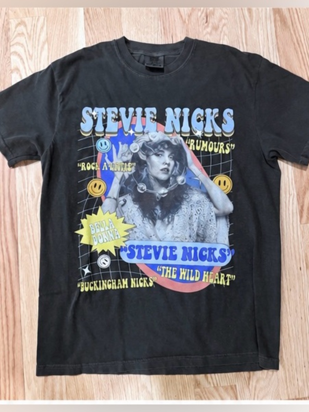 Comfort Colors Stevie Nicks Graphic Tee Retro Rock Band T-Shirt Medium